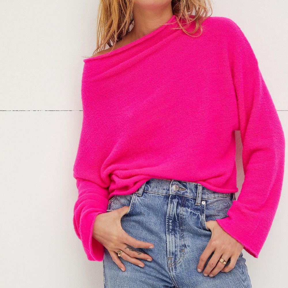 Free People Pink Celeste Sweater
